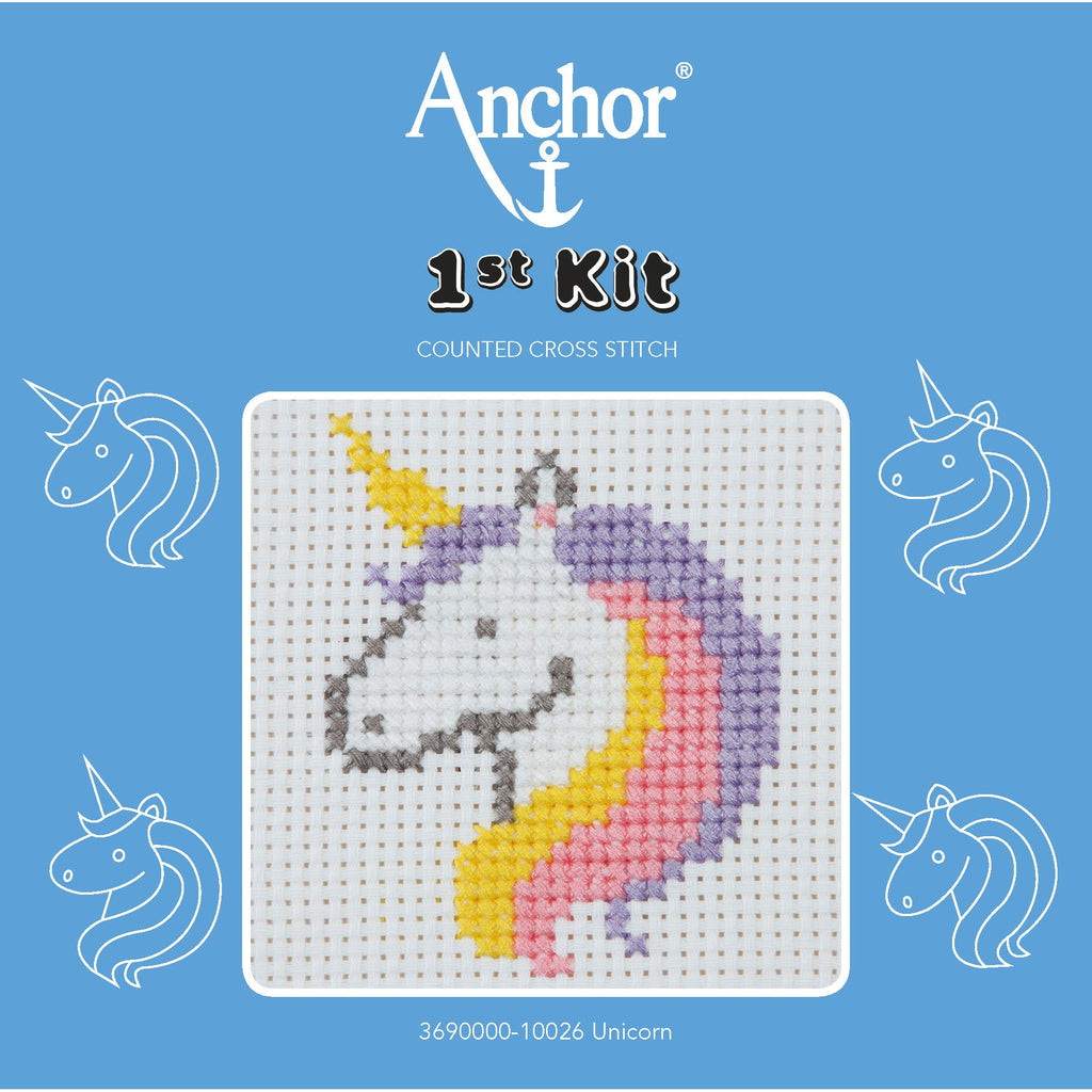 Anchor 1st Kit; Cross Stitch - Unicorn