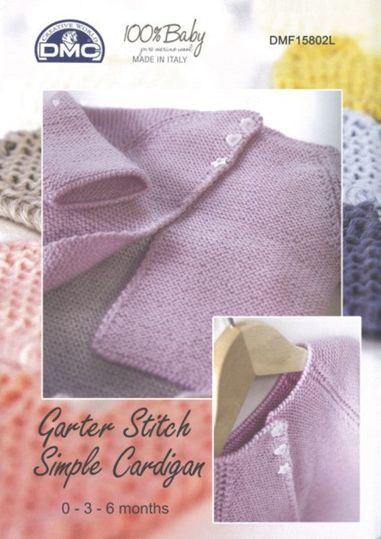 DMC Garter Stitch Simple Cardigan