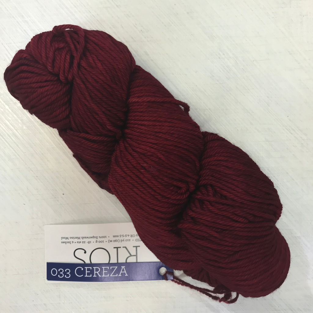 Malabrigo Rios 100% Kettledyed Merino  Cereza