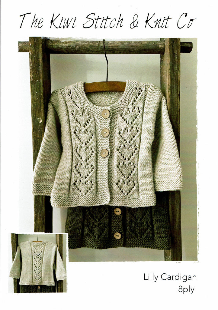 The Kiwi Stitch & Knit Co. Lilly Cardigan Pattern