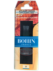 Bohin Appliquer Long Needles, Size 9