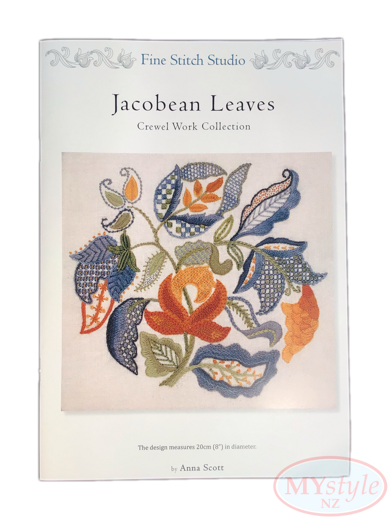 Anna Scott, Fine Stitch Studio. Jacobean Leaves