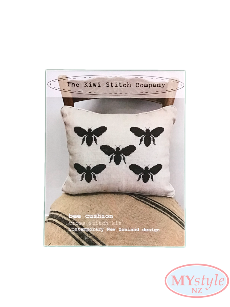 Kiwi Stitch Company, Bee Cross Stitch Cushion Kit
