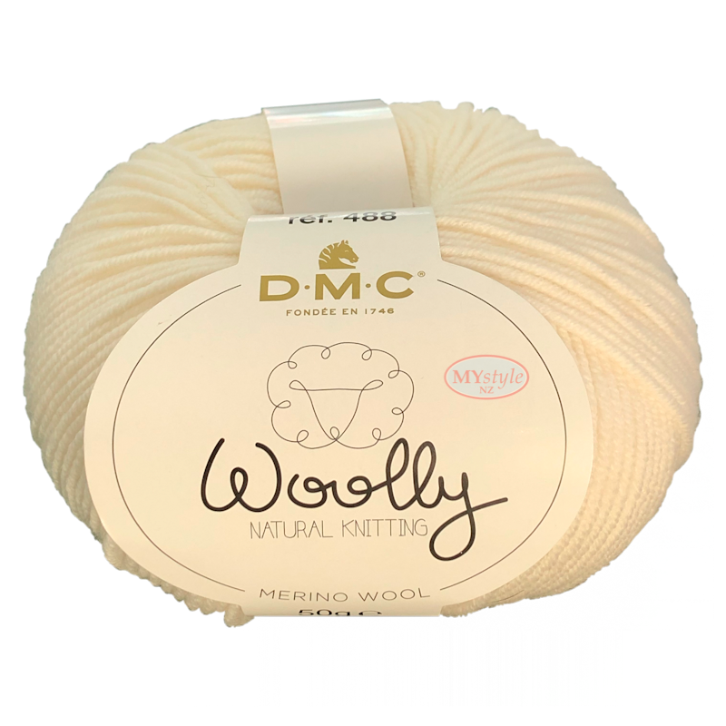 Dmc Wooly Natural knitting 100% Merino Wool col 01